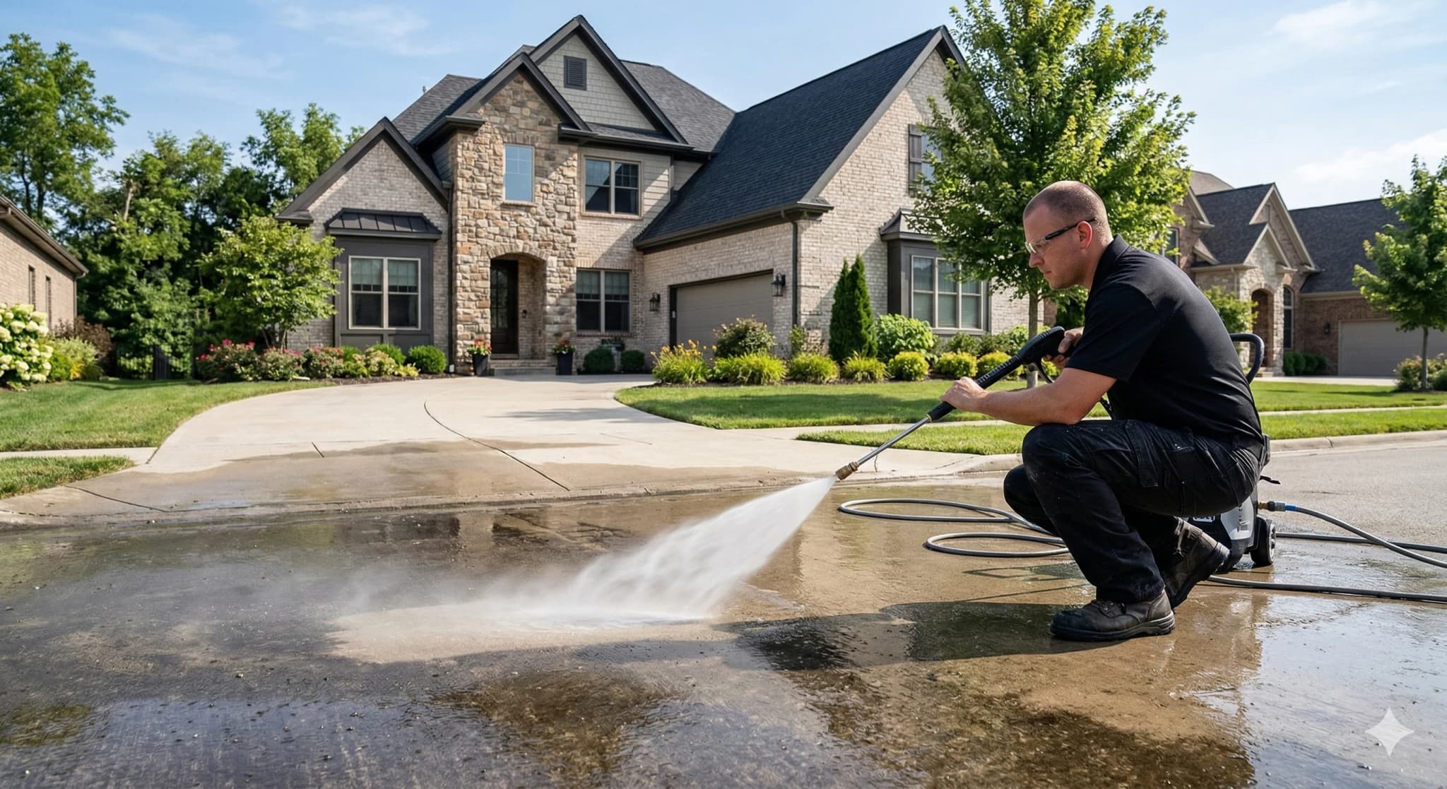 Professional pressure washing service