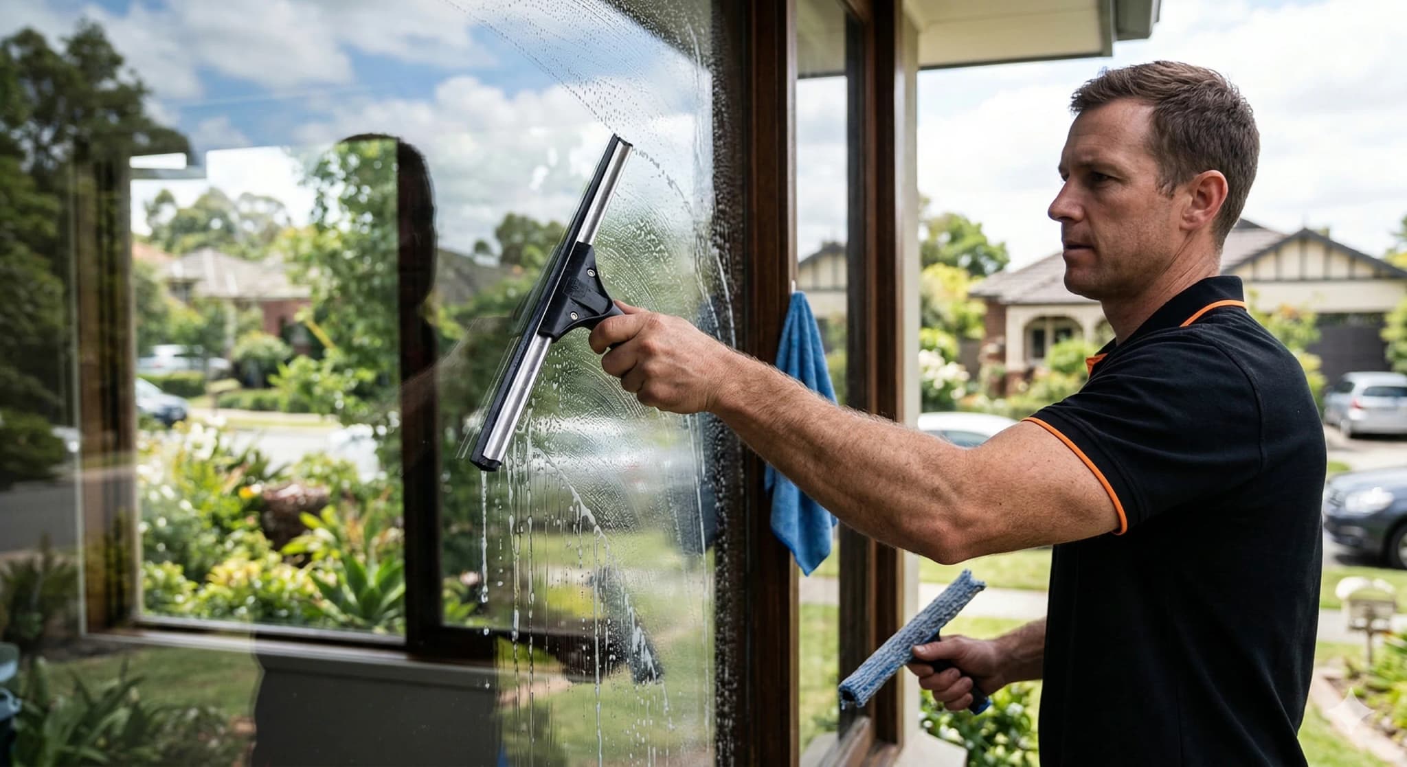 Professional window cleaning service